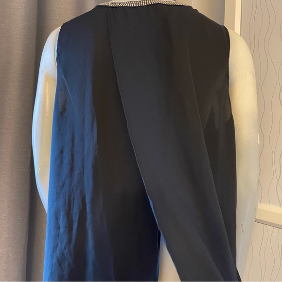 RACHEL Rachel Roy black top with studded collar design in GUC. Size M - Picture 8 of 11